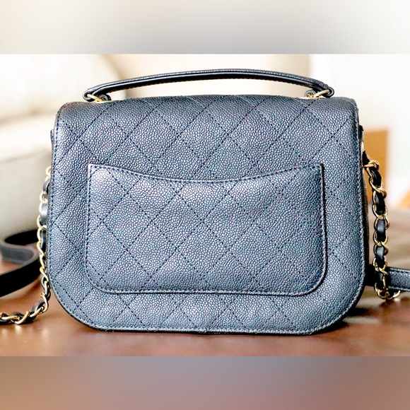 Chanel black caviar Cuba collection crossbody and top handle camera bag - Picture 4 of 14